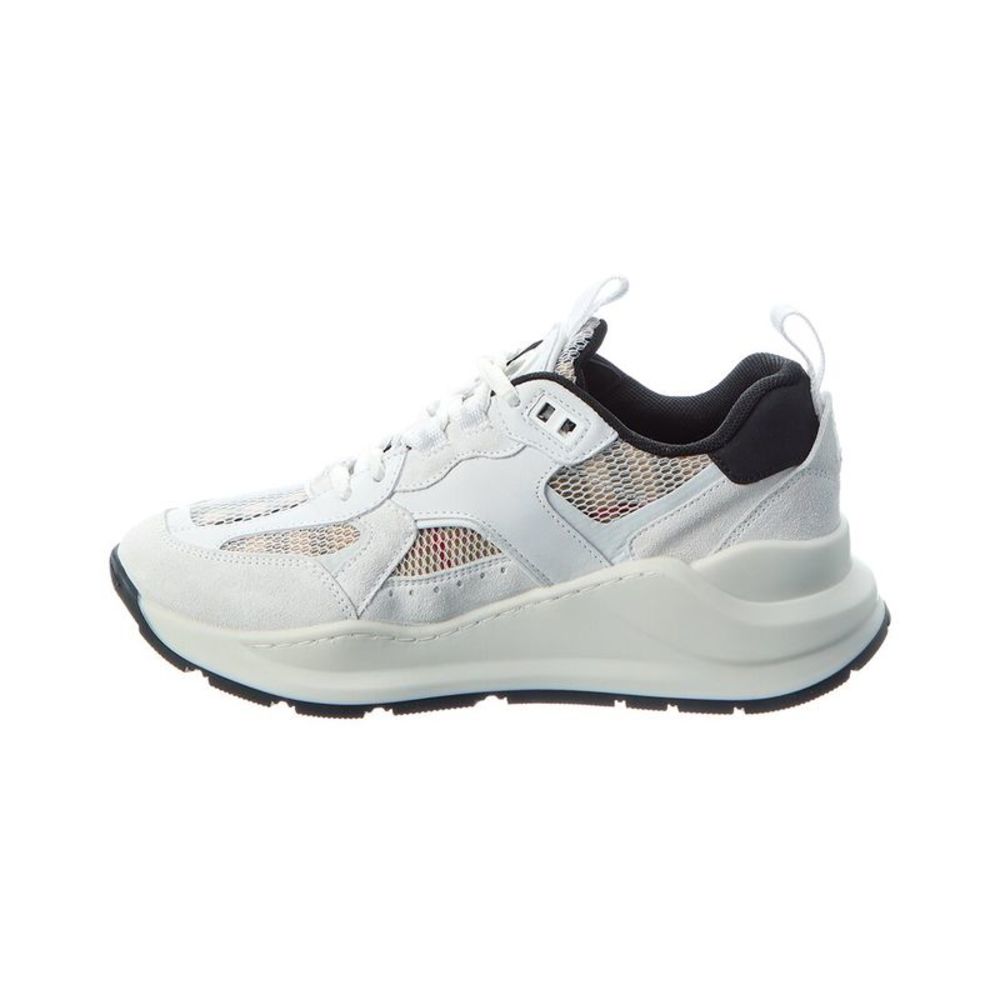 Burberry Mesh & Suede Sneaker, Beige - Picture 2 of 5